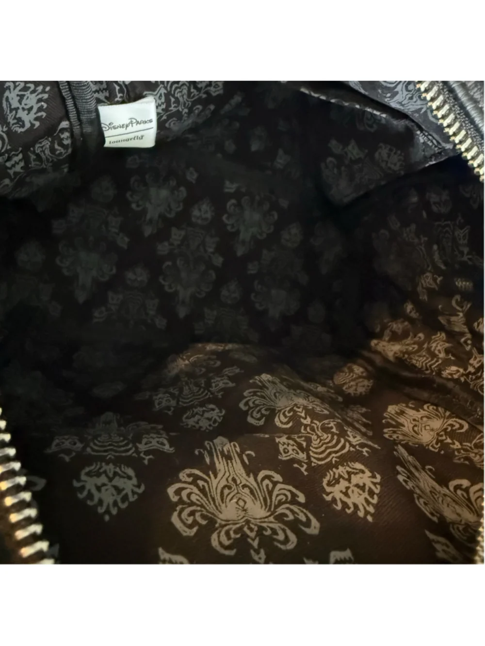 Disney Parks Loungefly Haunted Mansion Wallpaper Purple Mini Backpack Bag